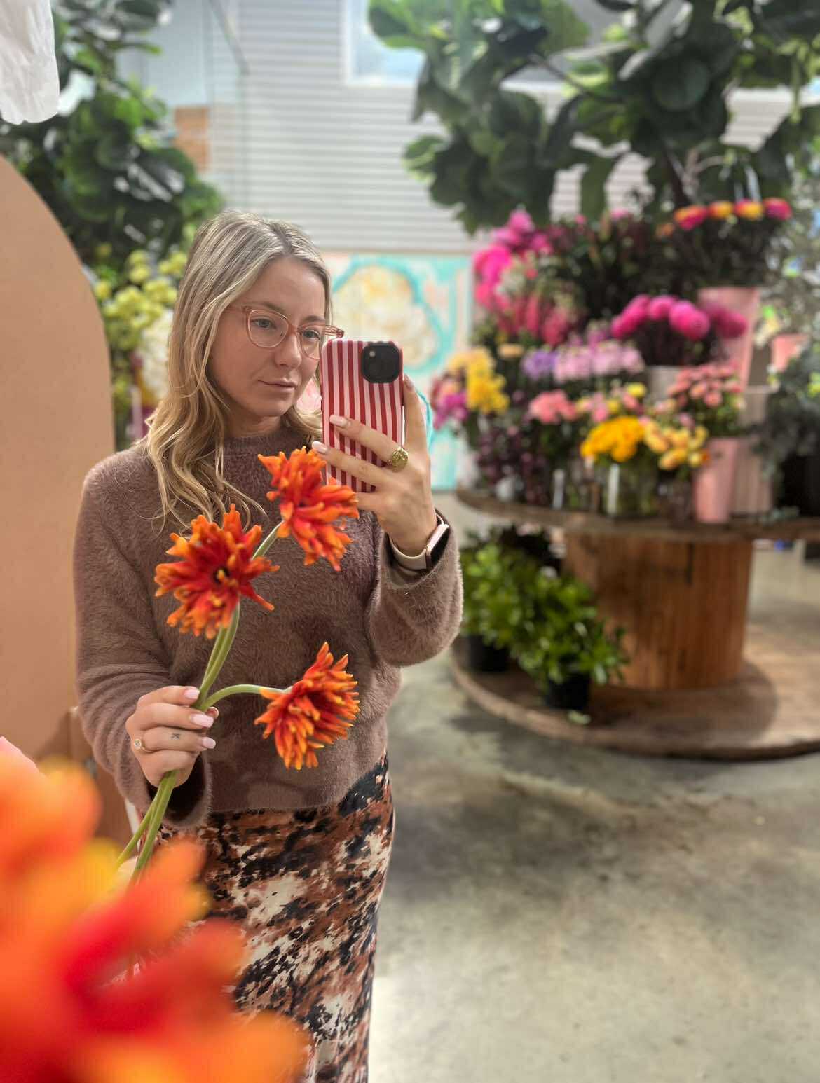 Emily, founder of Petal Culture, professional floral designer